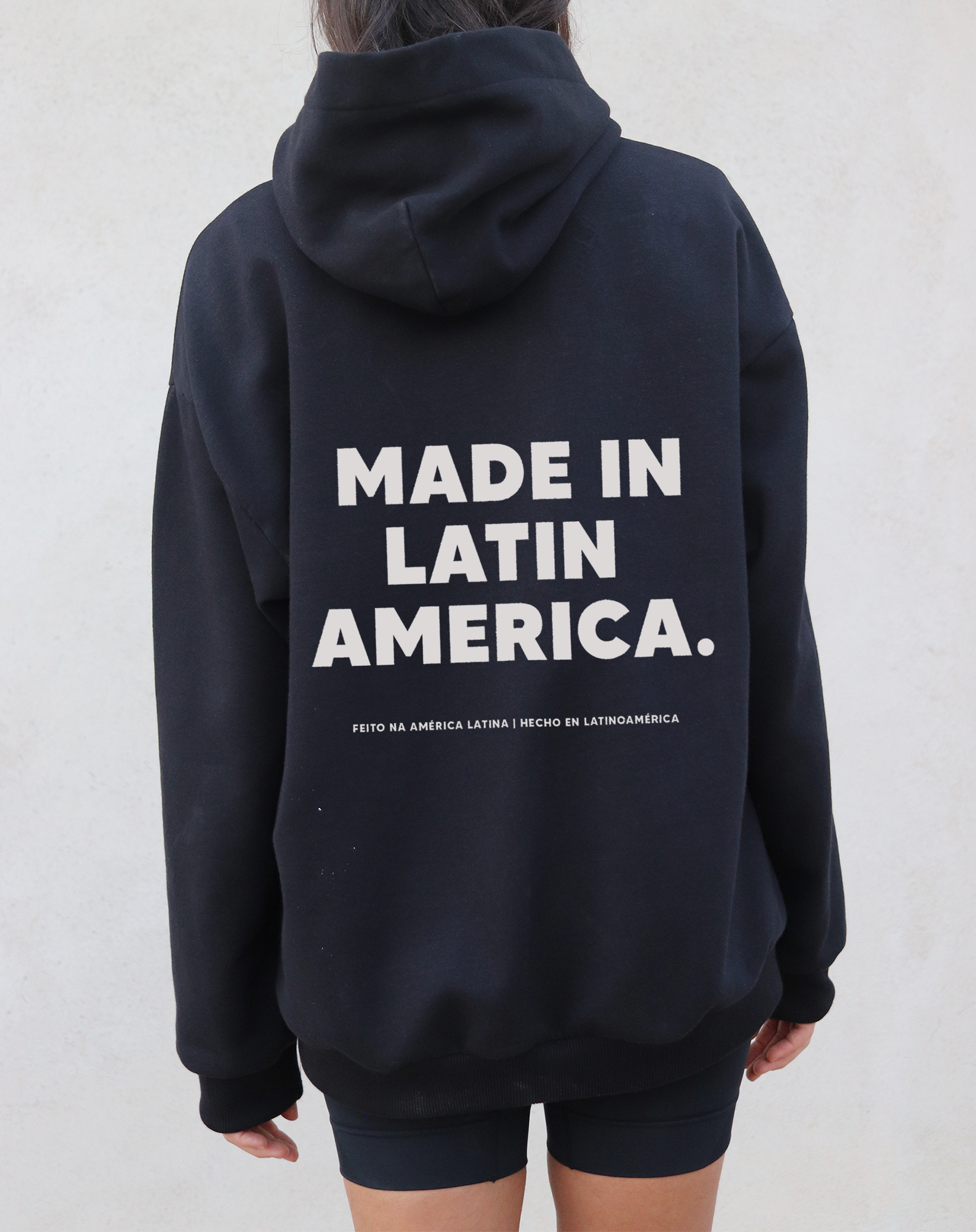 "MADE IN LATIN AMERICA" black hoodie