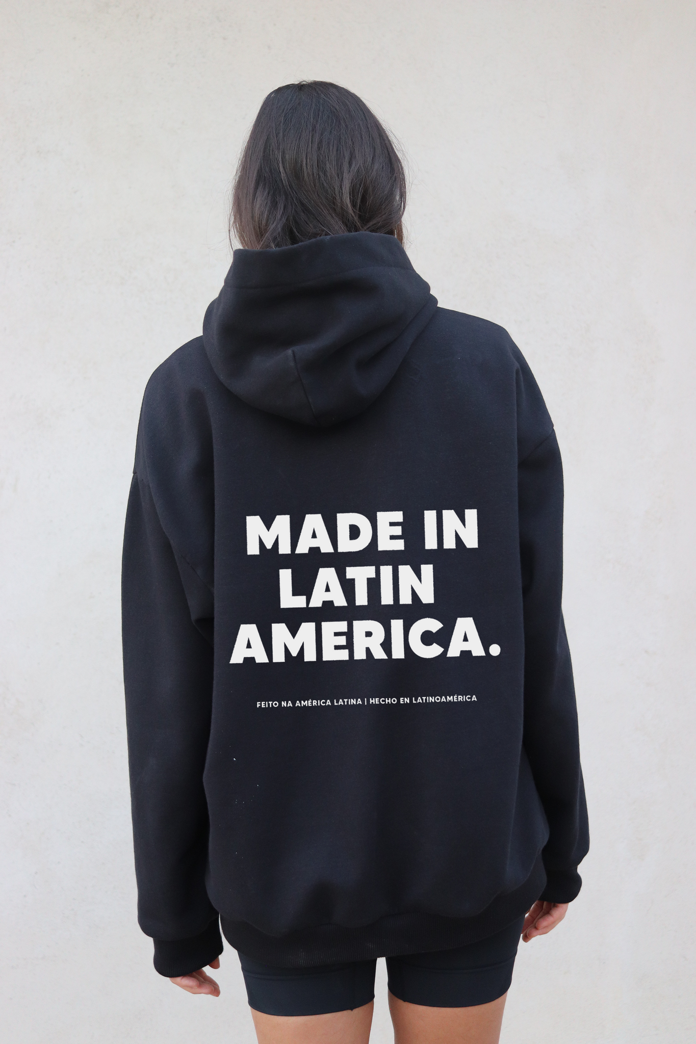 "MADE IN LATIN AMERICA" black hoodie